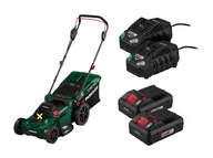 Kosiarki - PARKSIDE® Zestaw Akumulatorowa kosiarka 40 V z 2 akumulatorami Smart, 4 Ah i 2 szybkimi ładowarkami, 4,5 A - miniaturka - grafika 1