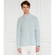 Koszule męskie - HUGO Lniana koszula Elvory | Slim Fit - miniaturka - grafika 1