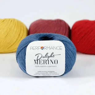 Granatowa włóczka 100% wełna Performance Merino Delight 1015 - Pasmanteria - miniaturka - grafika 1