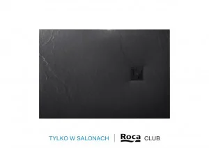 ROCA CLUB AP7034B032001400 HEBE Brodzik prostokątny 1200 x 800 mm CZARNY - Brodziki prysznicowe - miniaturka - grafika 1
