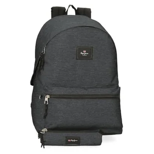 Pepe Jeans Aris Evergreen Plecak na laptopa 15,6" z podwójną komorą Denim 31x44x17,5 cm Poliester by Joumma Bags - Torby na laptopy - miniaturka - grafika 1