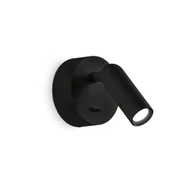 Lampy ścienne - Ideal Lux Kinkiet BEAN ROUND AP czarny 260617 260617/IL - miniaturka - grafika 1