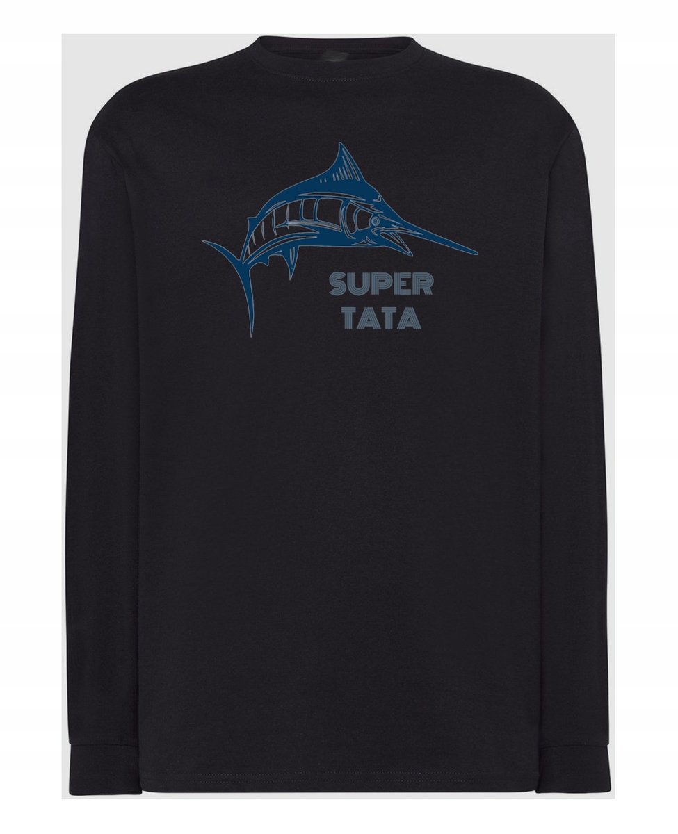 Longsleeve na Dzień Taty Prezent Super TATA r.XS
