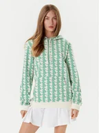 Bluzy damskie - Lacoste Bluza SH2855 Zielony Classic Fit - miniaturka - grafika 1