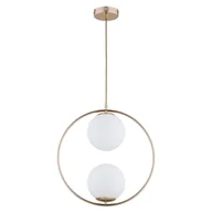 Lampy sufitowe - Pionowa lampa wisząca, mleczne klosze AL 62442 z serii AVIA - miniaturka - grafika 1