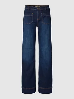Spodnie damskie - Jeansy z wpuszczanymi kieszeniami model ‘Kimberly’ - grafika 1