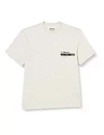 Koszulki męskie - Blauer Męski t-shirt z krótkim rękawem, M92 Luna Melange, 48, M92 Luna Melange, 46 - miniaturka - grafika 1
