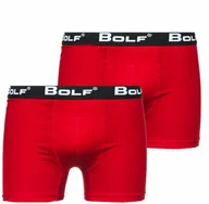 Majtki męskie - Czerwone bokserki męskie Bolf 0953-2P 2 PACK - miniaturka - grafika 1