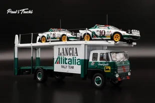 Fiat 673 Racing Transporter + 2 X Lancia Stratos 1/43 - Samochody i pojazdy dla dzieci - miniaturka - grafika 1
