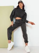 Dresy damskie - Komplet damski dresowy RINZAL szary Dstreet AY1014-L - miniaturka - grafika 1