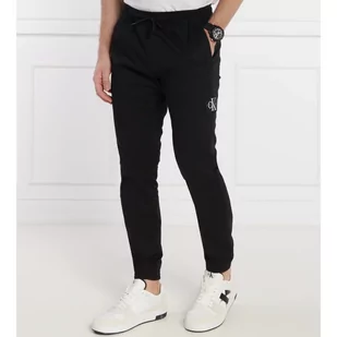 CALVIN KLEIN JEANS Spodnie jogger MONOLOGO | Skinny fit - Spodnie męskie - miniaturka - grafika 1