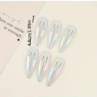 Ozdoby do włosów - TEMU 6 szt. Spinki do Włosów z Efektem Syrenki w Kolorach Tęczy - Elastyczne Klipsy na Grzywkę o Lekkim Uchwycie Antypoślizgowym dla Kobiet, Letnie - miniaturka - grafika 1