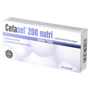 Cefasel 200 Nutri Selen-Tabs, 20 tabletek - Witaminy i minerały - miniaturka - grafika 1