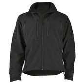 Odzież trekkingowa damska - Kurtka turystyczna męska Termoaktywna Mil-Tec SoftShell Czarna - miniaturka - grafika 1