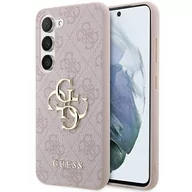 Etui i futerały do telefonów - Etui Guess GUHCS23FE4GMGPI Samsung Galaxy S23 FE hardcase 4G Big Metal Logo różowy/pink - miniaturka - grafika 1