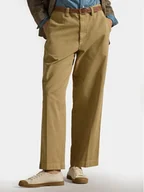 Spodnie damskie - Polo Ralph Lauren Spodnie materiałowe 211967729002 Beżowy Straight Fit - miniaturka - grafika 1