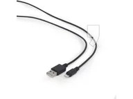 Kable komputerowe i do monitorów - Gembird KABEL LIGHTNING-USB AM 2M CZARNY (CC-USB2-AMLM-2M) - miniaturka - grafika 1