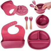 Zestawy naczyń dla dzieci - Zestaw Naczyń silikonowych dla Dzieci Niemowląt do Karmienia Bezpieczny - miniaturka - grafika 1