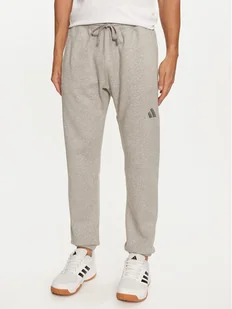 adidas Spodnie dresowe ALL SZN Fleece IY4148 Szary Regular Fit - Spodnie sportowe męskie - miniaturka - grafika 1