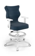 Fotele i krzesła biurowe - Krzesło Krzesło młodzieżowe Duo biały Velvet 24 rozmiar 6 WK+P - miniaturka - grafika 1