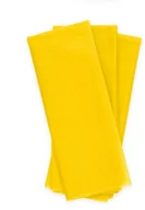 Szkolne artykuły papiernicze - Bibuła ozdobna do pakowania prezentów żółta - 50 x 70 cm - 10 szt. - miniaturka - grafika 1