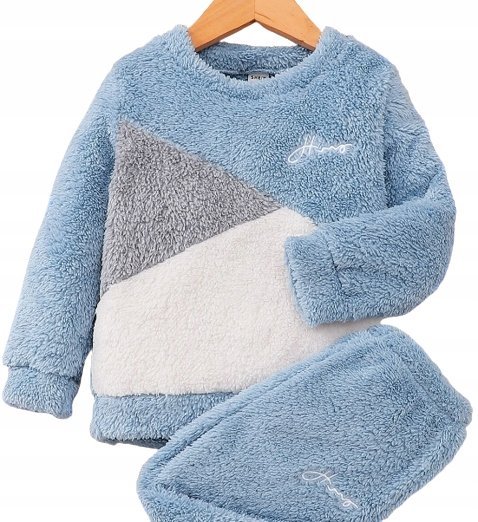 SHEIN BLUZA DZIECIĘCA NIEBIESKA CIEPŁA 122 1VBX