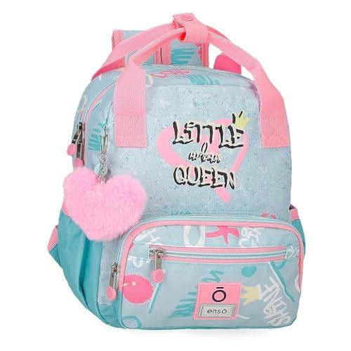 Enso Little Urban Queen Plecak przedszkolny adaptacyjny do wózka Niebieski 23x28x10 cm Poliester, Niebieski, 23x28x10 cms, Plecak przedszkolny z możliwością dostosowania do wózka