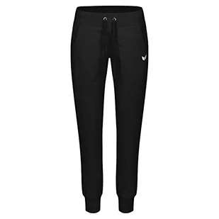 Erima Damskie spodnie dresowe ze ściągaczami, czarne, długie, czarny 210211 - Spodnie damskie - miniaturka - grafika 1