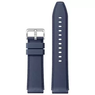 Akcesoria do smartwatchy - Xiaomi Watch S1 Leather Strap, niebieski - miniaturka - grafika 1