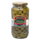 Owoce w puszkach i słoikach - VOG Oliwki zielone bez pestek w zalewie Beach Flower 900 g - miniaturka - grafika 1