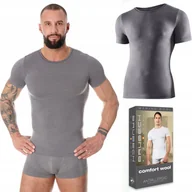 Koszulki męskie - Koszulka męska WEŁNIANA termo BRUBECK SS11030 - XL - miniaturka - grafika 1