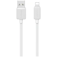 Kable USB - Kabel USAMS KY Series US-SJ694 2.4A Lightning do USB-A 2m biały - miniaturka - grafika 1