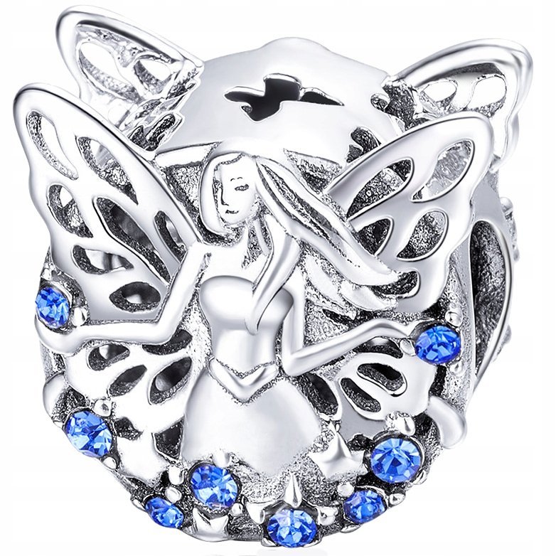 CHARMS WRÓŻKA srebro 925 koralik S925 zawieszka kolorowe cyrkonie beads