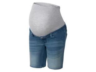 ESMARA ESMARA Szorty ciążowe jeansowe, 1 para 4056233949612 - Spodnie ciążowe - miniaturka - grafika 1