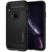 Etui i futerały do telefonów - Spigen Rugged Armor do iPhone XR Matte Black 064CS24871 - miniaturka - grafika 1