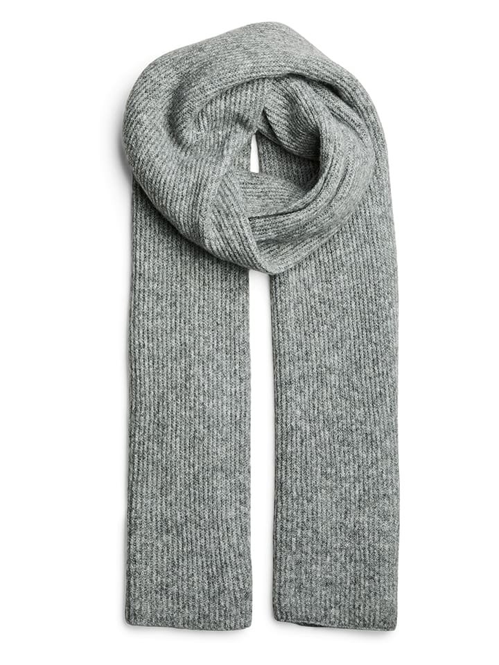 Pieces Szal w kolorze szarym