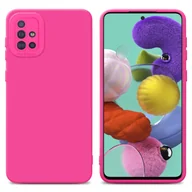 Etui i futerały do telefonów - Pokrowiec Cadorabo do Samsung Galaxy A51 4G / M40s z różowym silikonowym etui TPU na telefon komórkowy - miniaturka - grafika 1