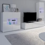 Inne meble do salonu - Meblościanka 7 Calabrini Calabrini GIB Meble Biały Mat / Biały Połysk - miniaturka - grafika 1