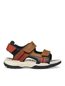 Buty dla chłopców - Geox Sandały Jr Borealis J450RA 015ME CD6N6 M Brązowy - miniaturka - grafika 1