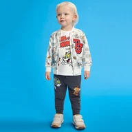Koszulki dla chłopców - Cool Club, Komplet chłopięcy, T-shirt, Bluza rozpinana, Spodnie dresowe, mix, Tom & Jerry - miniaturka - grafika 1