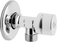 Baterie umywalkowe - Ferro zawór kulowy z rozetą i metalowym pokrętłem chrom Z1234K - miniaturka - grafika 1