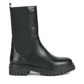 Botki damskie - GEOX IRIDEA DAMSKIE BOTKI NA ZAMEK SKÓRZANE WYSOKIE 41 6CA - miniaturka - grafika 1