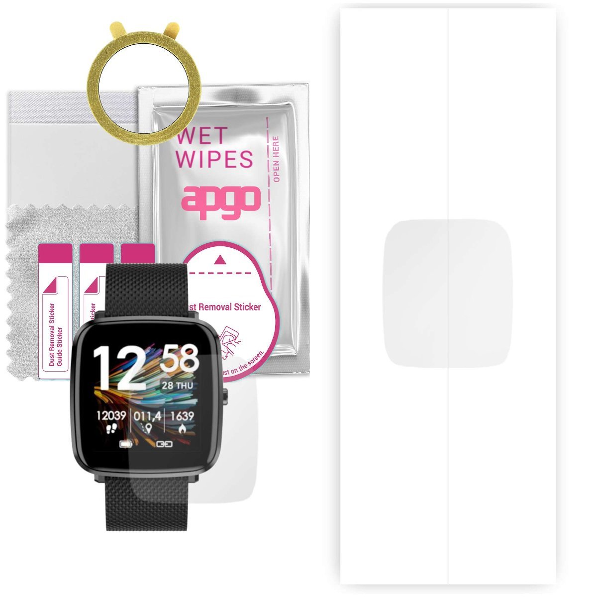 1x Folia hydrożelowa do Bemi ODI - apgo Smartwatch Hydrogel Protection Ochrona na ekran smartwatcha