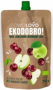 Zdrowa żywność - Owolovo Mus Jabłkowo Wiśniowy BIO 200g - Owolovo - miniaturka - grafika 1