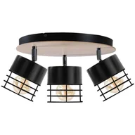 Lampy sufitowe - KET Loftowa LAMPA sufitowa  druciana OPRAWA regulowana złota KET799 - miniaturka - grafika 1