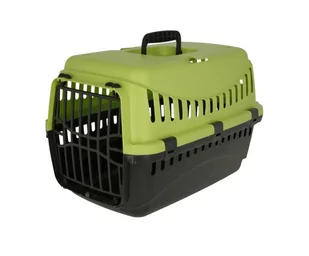 Kerbl Menz PetFeed 'Travel' - skrzynka transportowa dla kotów i małych psów, z tworzywa sztucznego, 32 x 48 x 32 cm, z urządzeniem do mocowania w samochodzie - Made in Europe - Sprzęt podróżny i transportery dla psów - miniaturka - grafika 1