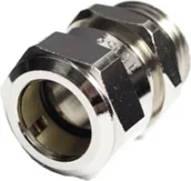 Łączniki, trójniki, kształtki - Tece Śrubuenk przejściowy nyplowy GZ 15 mm x 1/2" typu Quetsch - miniaturka - grafika 1