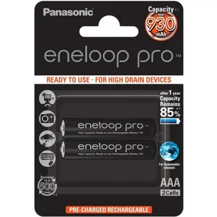 Panasonic Eneloop Pro BK-4HCDE/2BE 930mAh AAA 2szt (156616) - Ładowarki i akumulatory - miniaturka - grafika 3