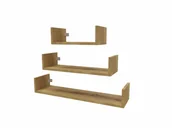 Półki do salonu - Półka wisząca ścienna regał na książki dąb artisan PTU - miniaturka - grafika 1