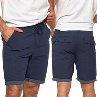 Spodenki męskie - Krótkie Spodenki Męskie Moraj Szorty Bawełniane Casual Komfort Styl XL/33 - miniaturka - grafika 1